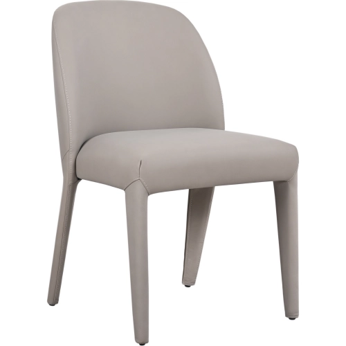Hokkaido Dining Chair in Mink Color Leather (Set of 2)